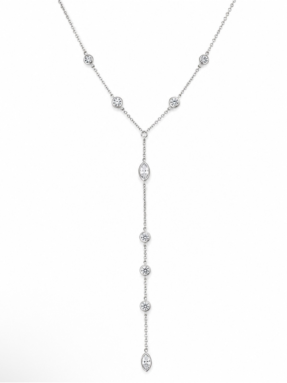 Crystal lariat necklace